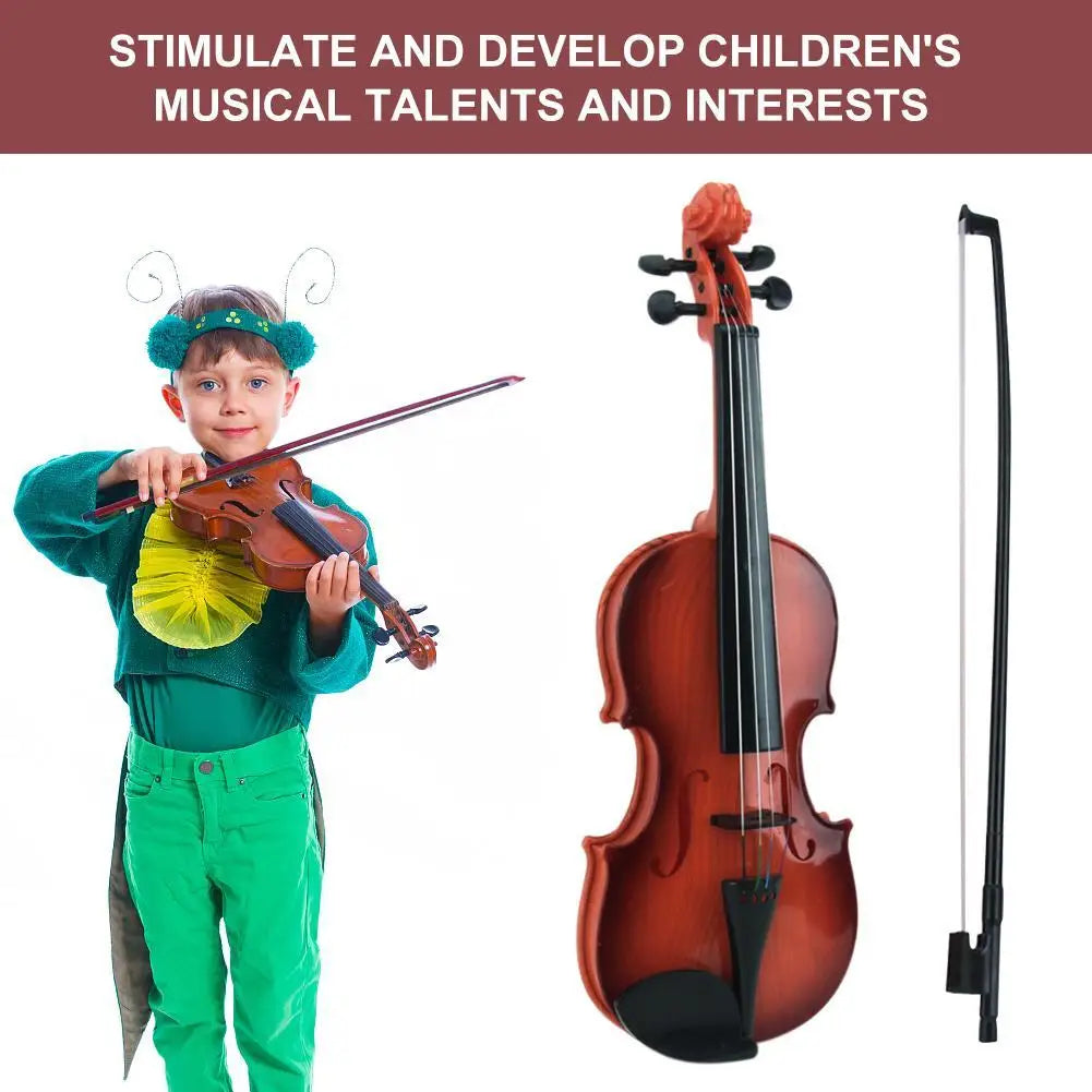 Adjustable String Simulation Musical Instrument Violin Toy for Children Beginner Birthday Holiday Party Gift