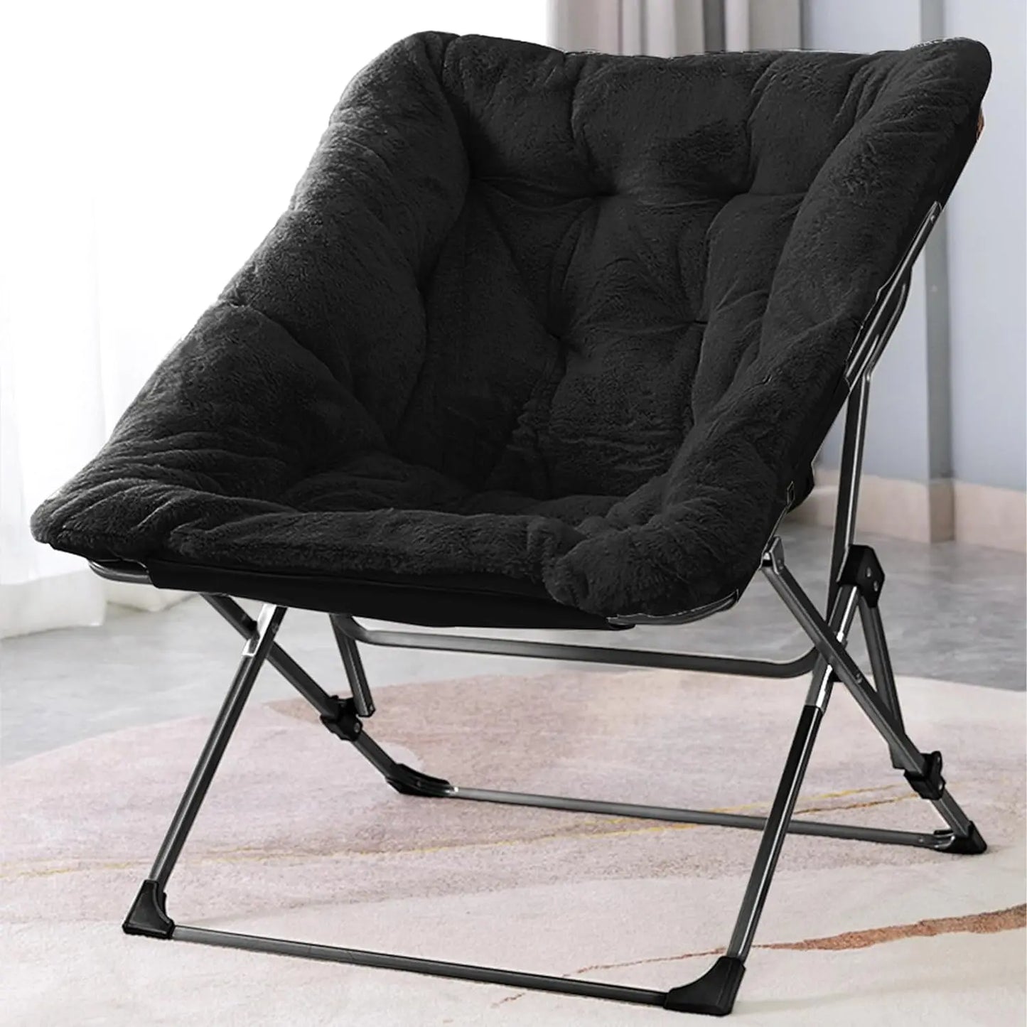 OAKHAM Comfy Saucer Chair,Folding  Lounge Chair