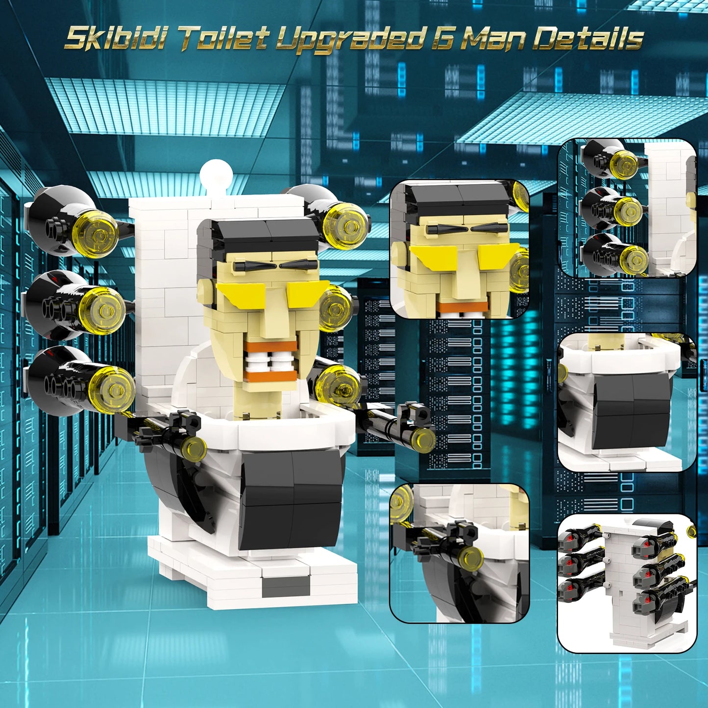 Skibidi G-Man Upgraded Building Sets,\Toy Figures