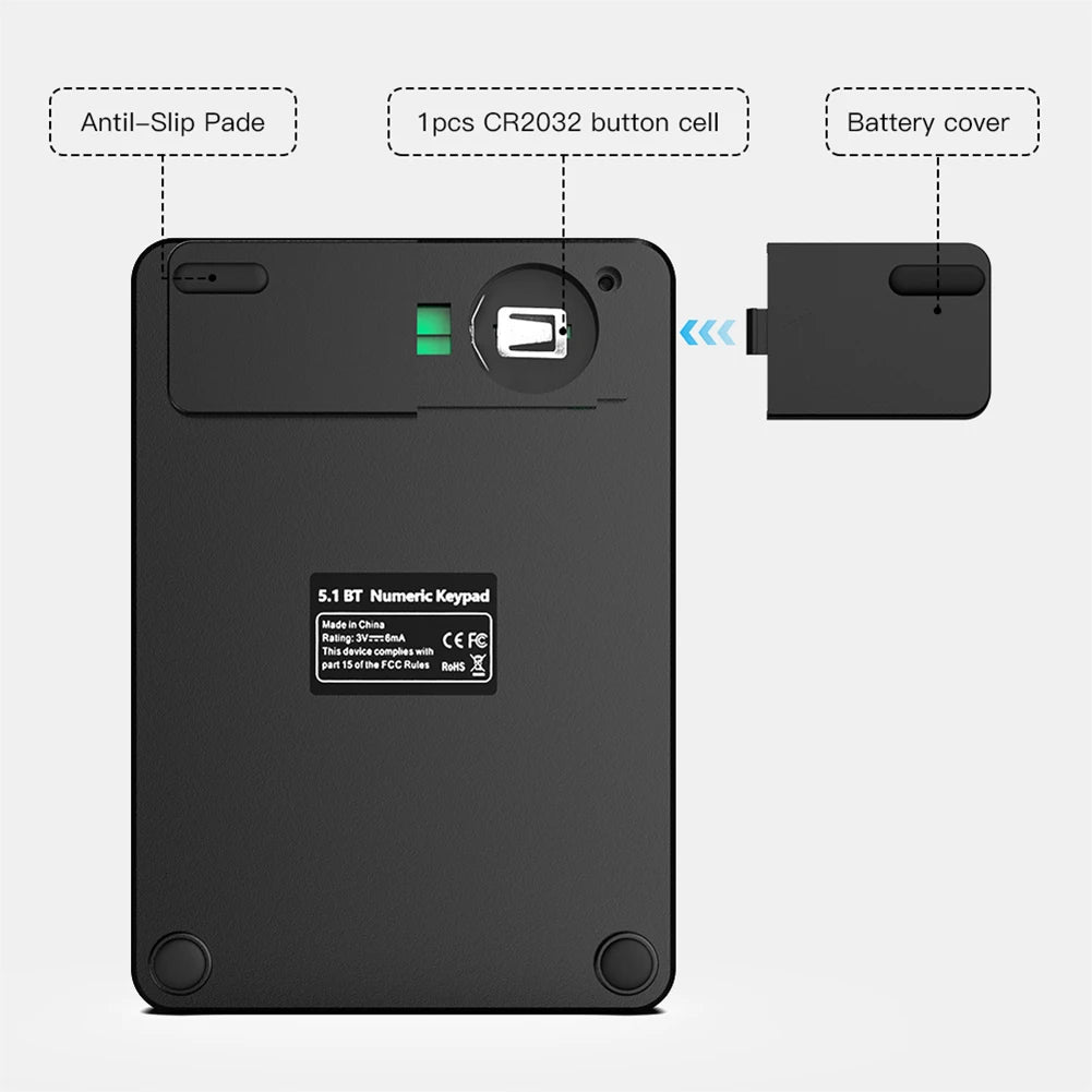 19 Keys Bluetooth-compatible Wireless Numeric Keypads Portable