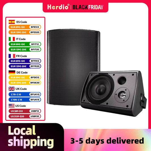 6.5" 400 Watt Indoor Outdoor Bluetooth Speakers