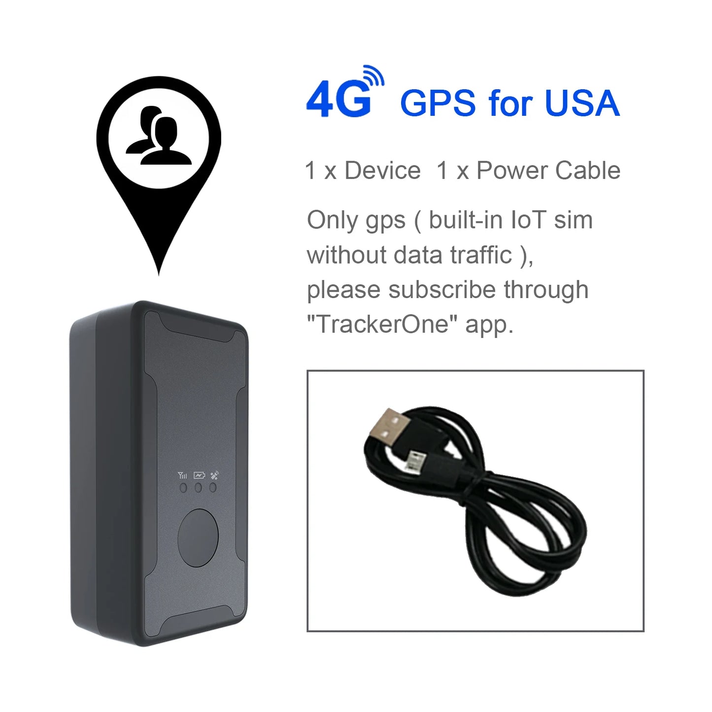 Personal 4G GPS Tracker Real-time Hidden