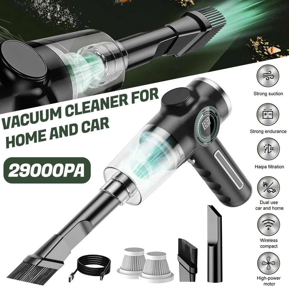 Mini Wireless Vacuum Cleaner 120W Strong Suction