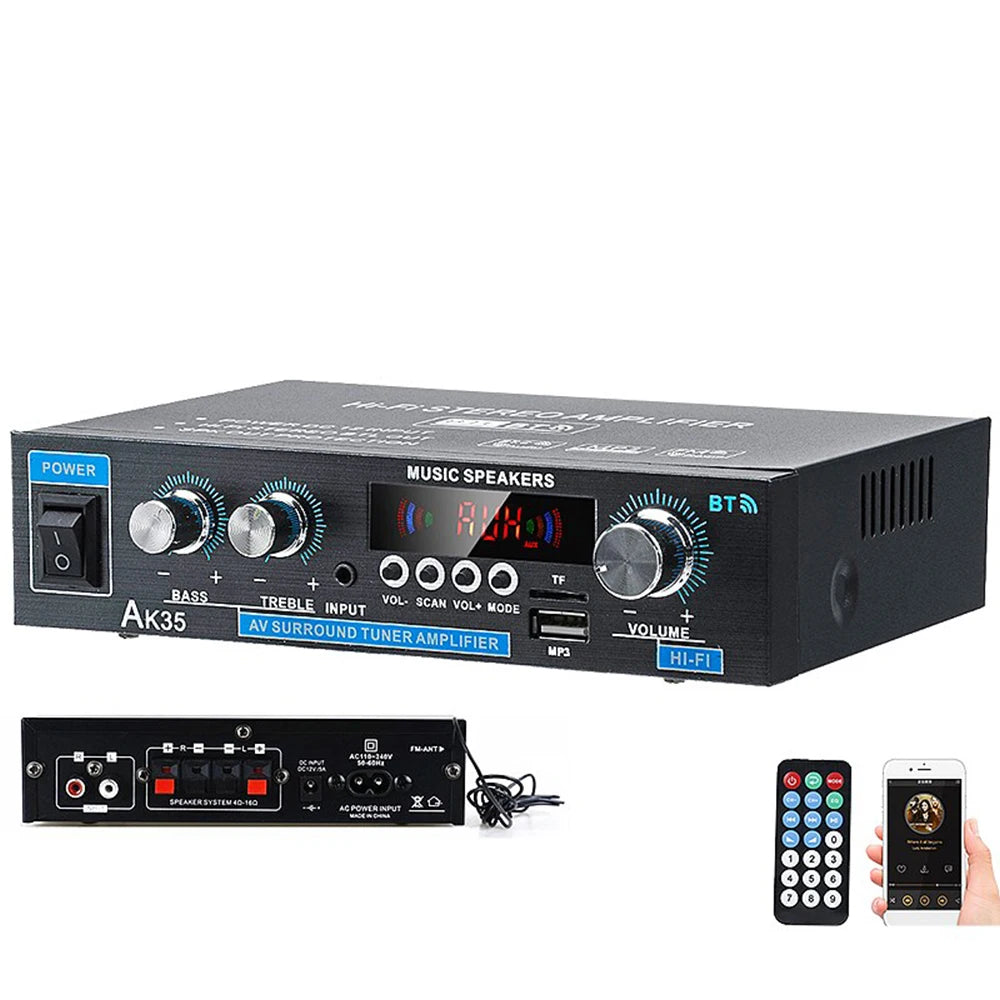 800W Home Digital Amplifiers Audio Power bluetooth Amplifier