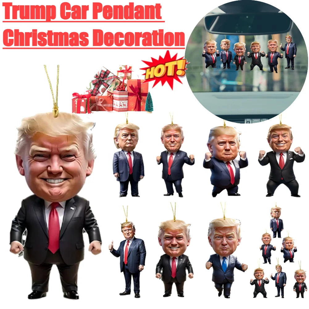 Donald Trump Christmas Ornament 2D Acrylic