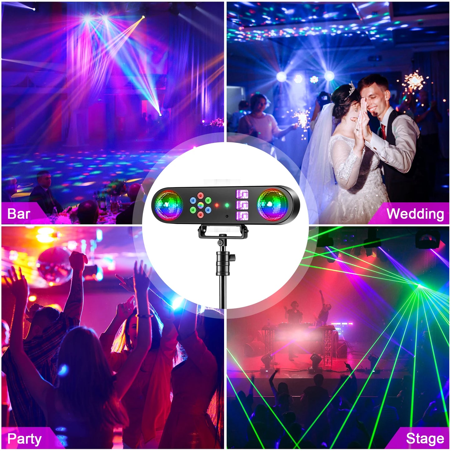 30W Mini Stage Disco Light Rotating Magic