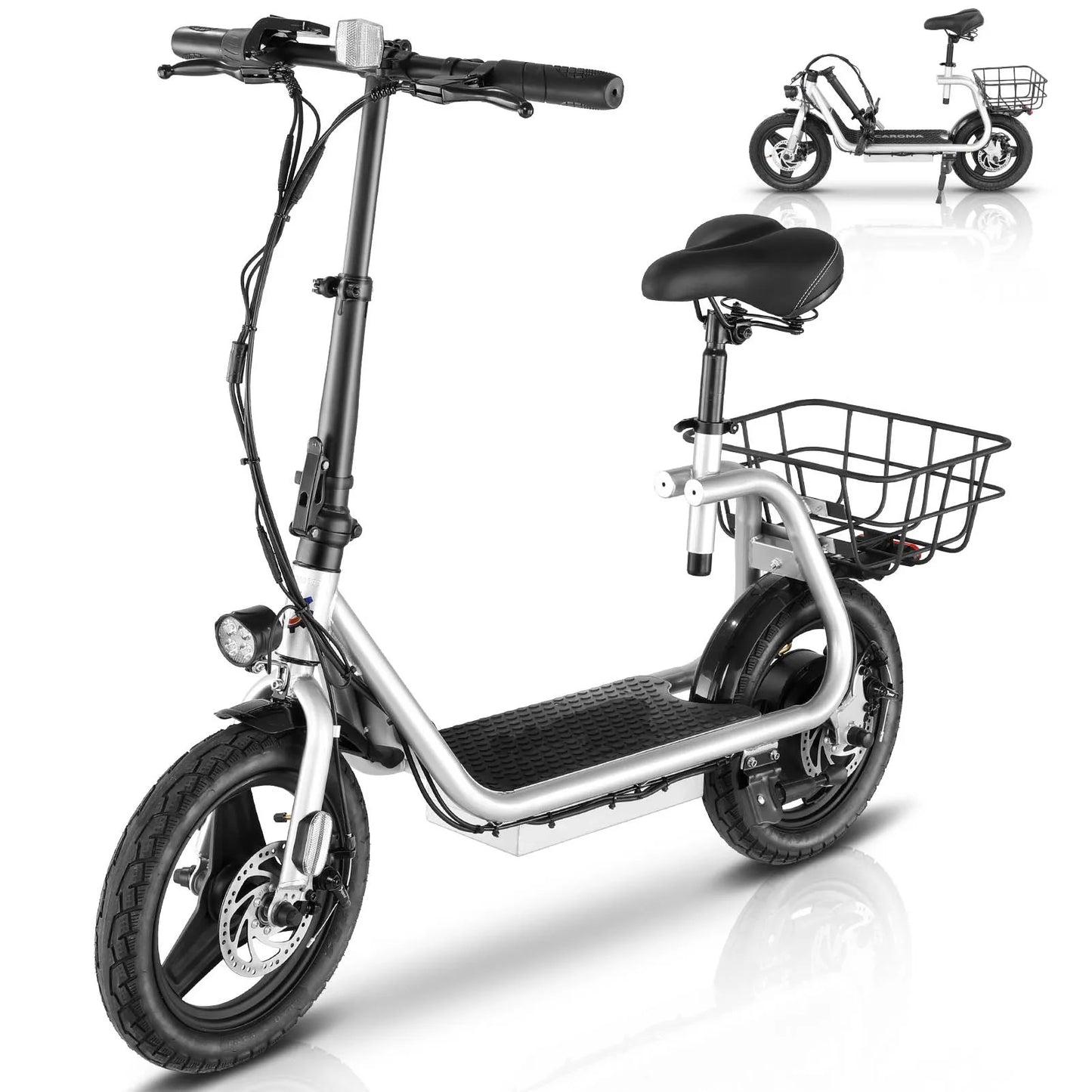 Peak 560W Electric Scooter with Seat 14" Tire