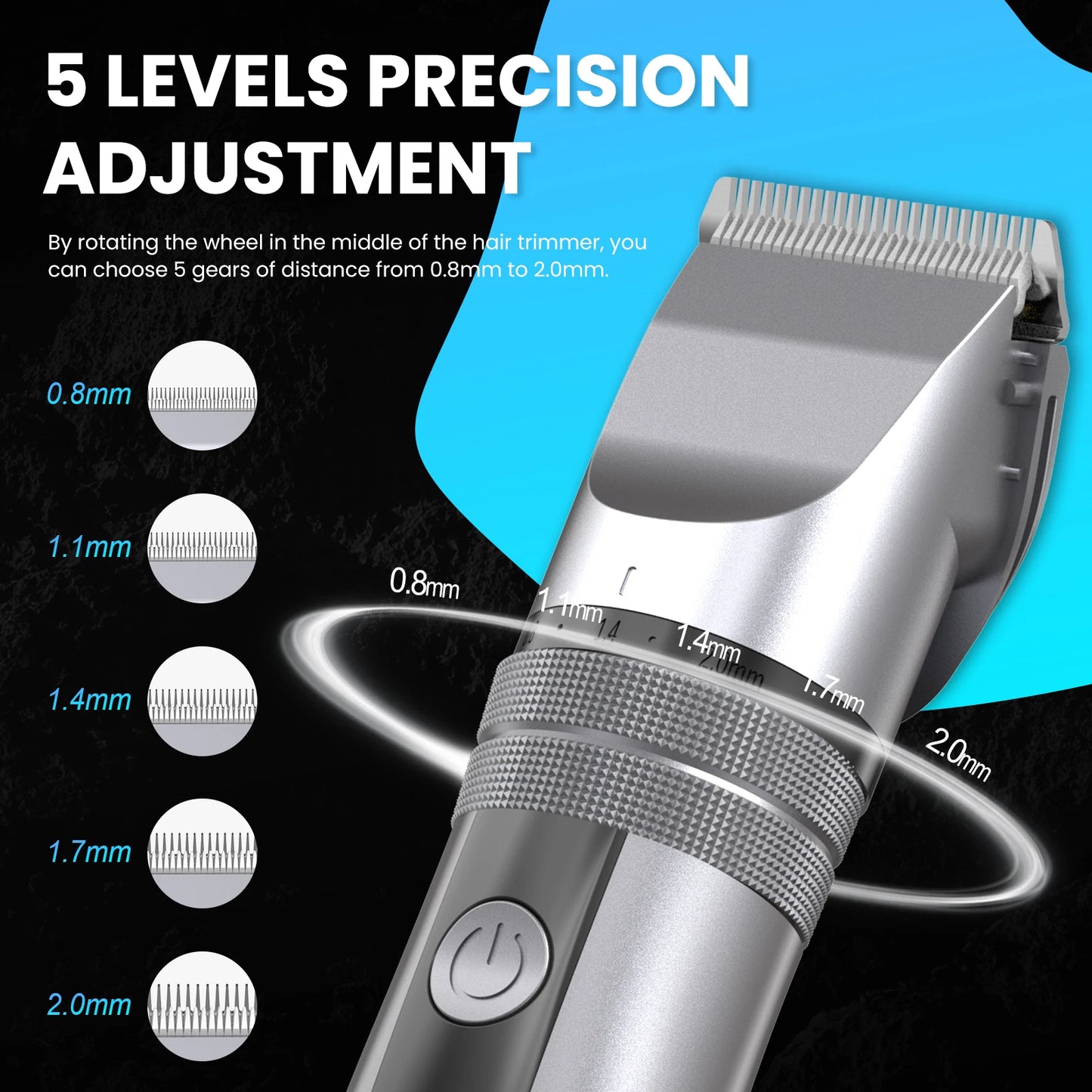 Hair Clippers Professional Kit Electric Trimmers