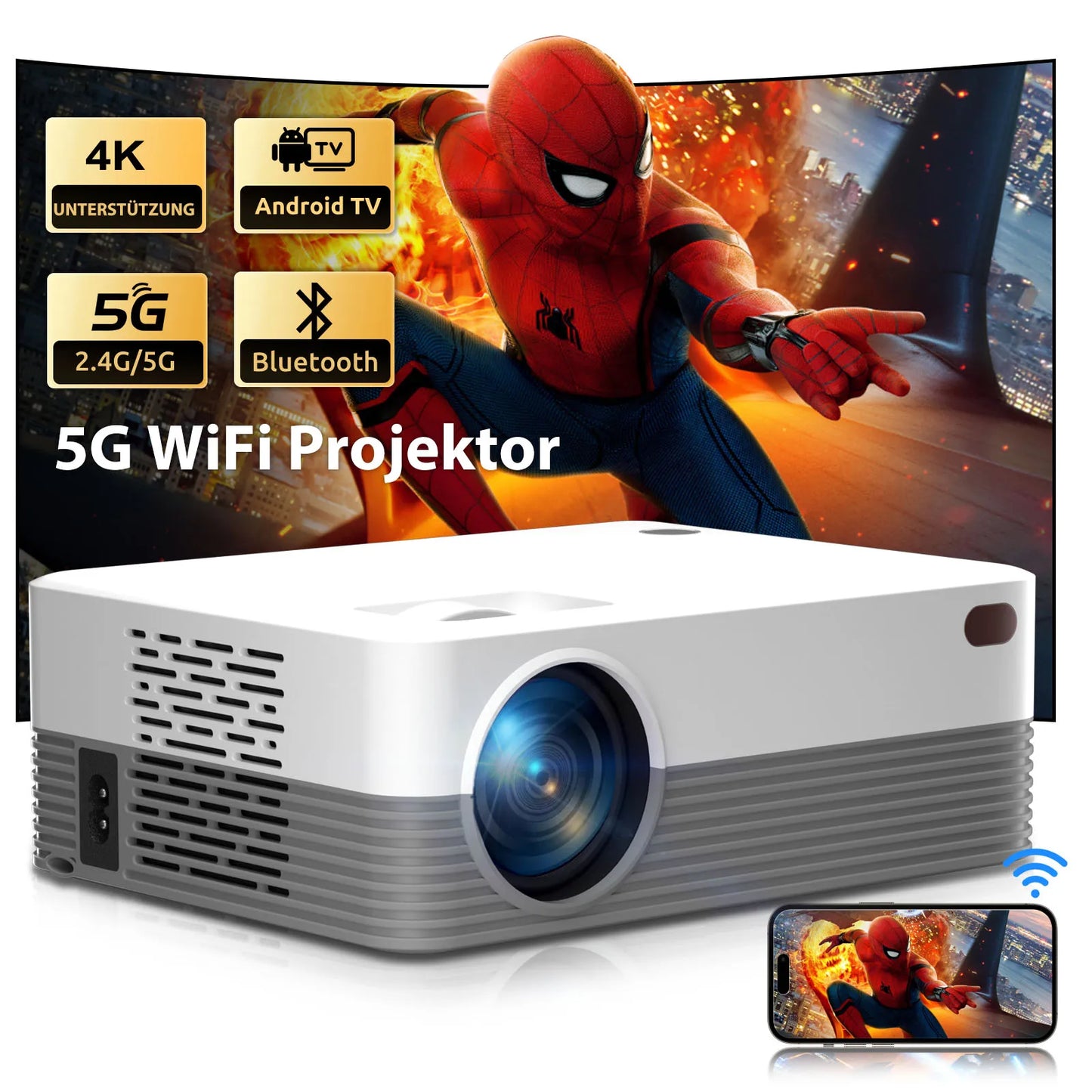 Projector Full LED Video Movie Beam Home