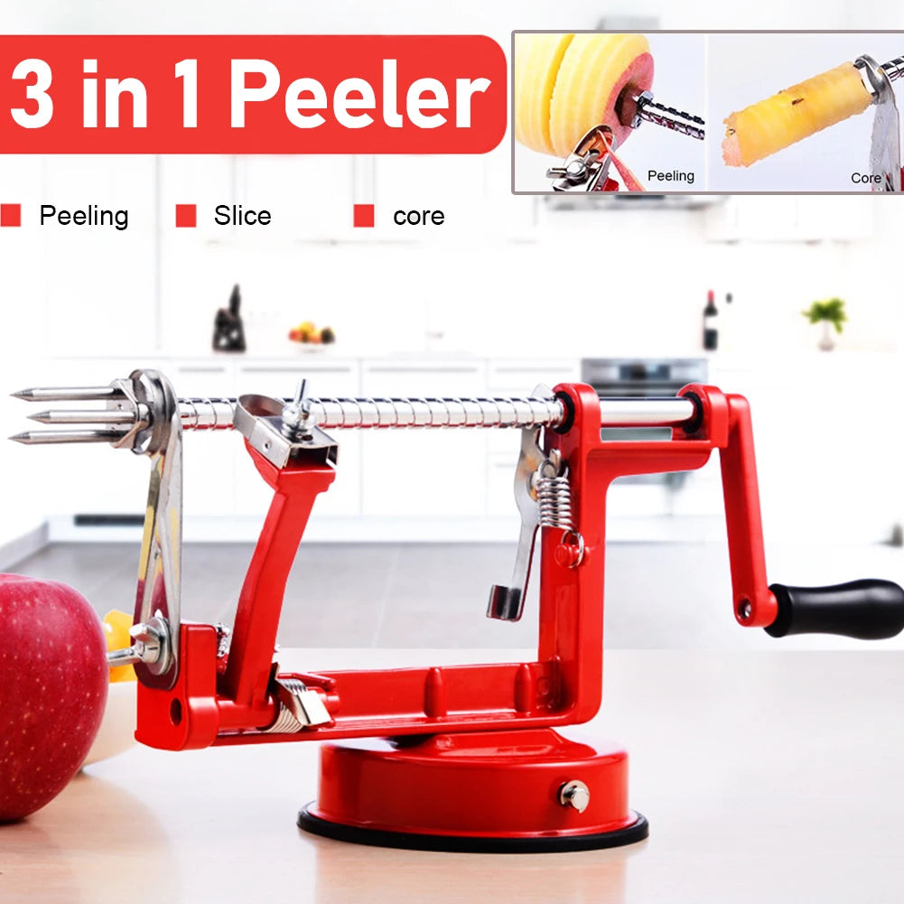 3 in 1 Hand-cranked Fruit Peeler Versatile Potato Apple Machine