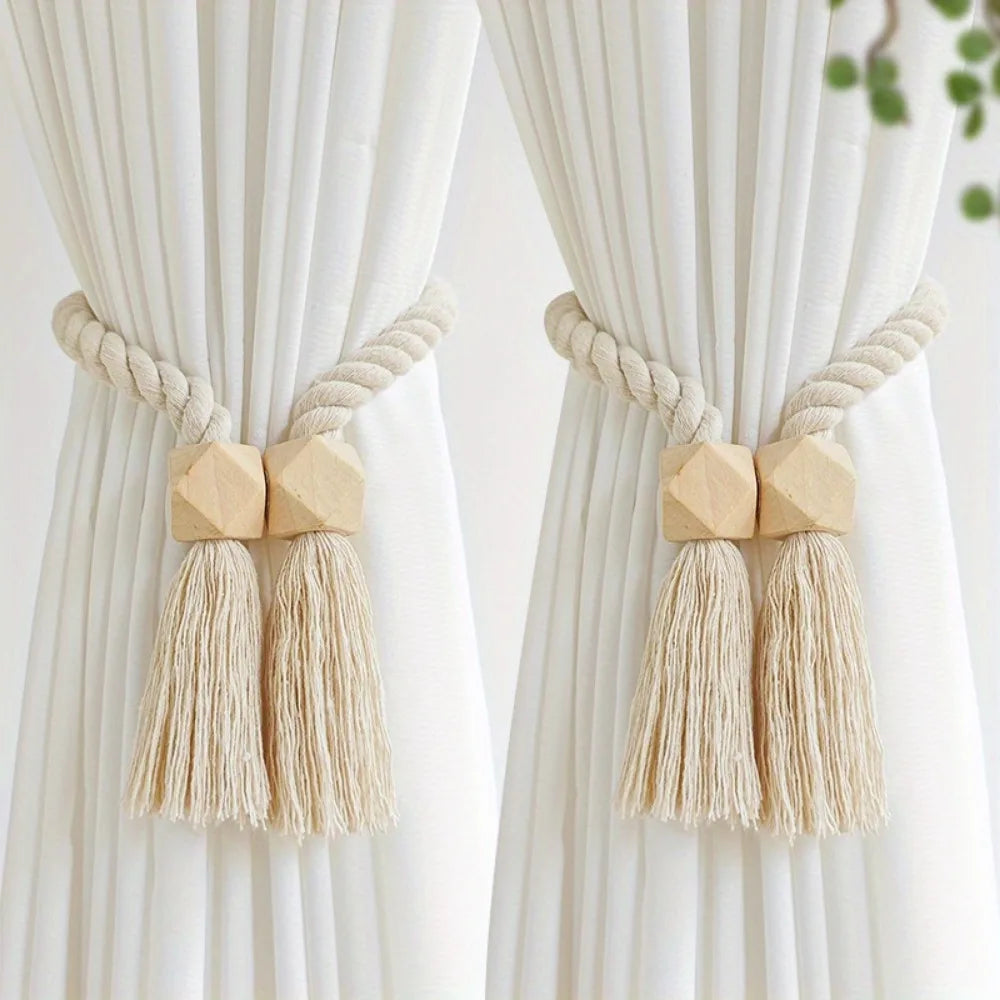 2 Pieces Chic Magnetic Curtain Ties -  Buckles